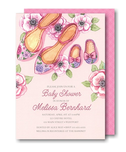 Baby Shoes Shower Baby Shower Invitation