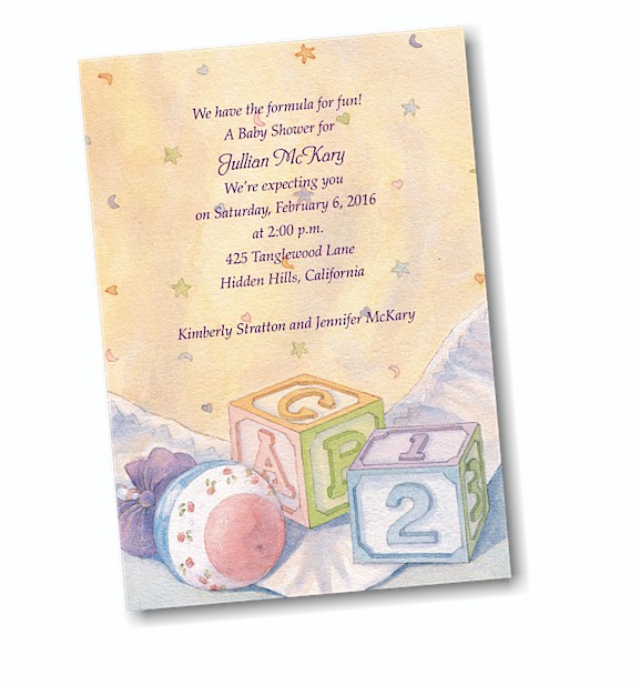 Baby's Things Baby Shower Invitation
