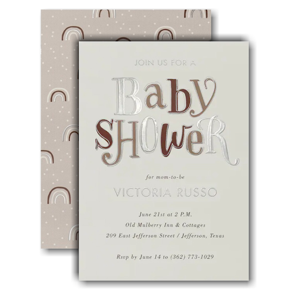 Boho Baby Baby Shower Invitation