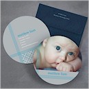 A Proud Picture in Blue Birth Announcement