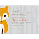 Alphabet Fox Baby Shower Invitation