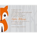 Alphabet Fox Boy Baby Shower Invitation
