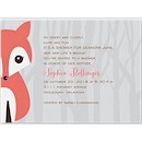Alphabet Fox Girl Baby Shower Invitation