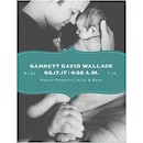Baby Banner in Teal Birth Announcement Magnet