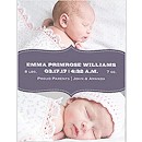 Baby Banner in Violet Birth Announcement Magnet