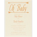 Baby's Here Baby Shower Invitation