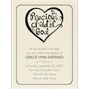 Baptism Heart Baptism Invitation