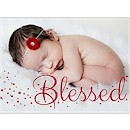 Blessed Baby Photo Birth Announcement