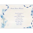 Blue Rosary First Communion Invitation
