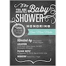 Cute Chalkboard Baby Shower Invitation