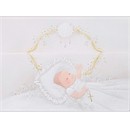 First Blessings in Pink Christening Invitation