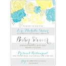 Floral Shimmer Baby Shower Invitation