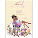Kisses for Baby Yellow/Cultural Baby Shower Invite