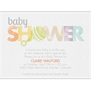 Little Rattle in Neutral Baby Shower Invitation