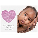 Love at First Sight Photo Birth Announcement