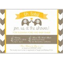 Oh Baby Chevron Baby Shower Invitation