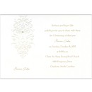 Pearl Baptismal Cross Christening Invitation