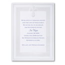 Pearlized Cross Baptism Invitation