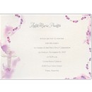 Pink Rosary First Communion Invitation
