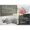 Precious Cross - Boy - Baptism Invitation