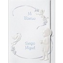 Sacred Day in Blue Baptism Invitation