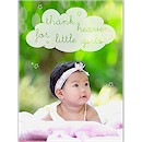 Thank Heaven Girl Photo Birth Announcement