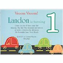 Vroom Birthday Party Invitation