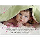 Welcome Home Pink Photo Adoption Announcement