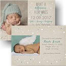 What a Difference Photo Birth Announcement