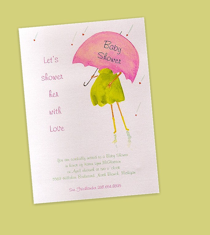 Shower With Love Baby Invitation