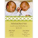 Twice As Nice Birth Announcement