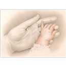 Tiny Hand to Hold Baptism Invitation