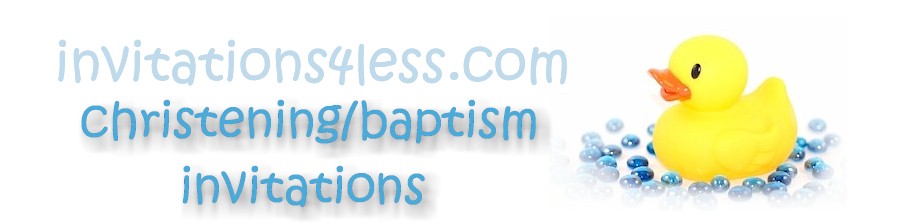 Christening/Baptism Invitations Sample Wording